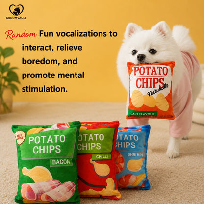 GroomVault™ Random Crinkle Snack Plush