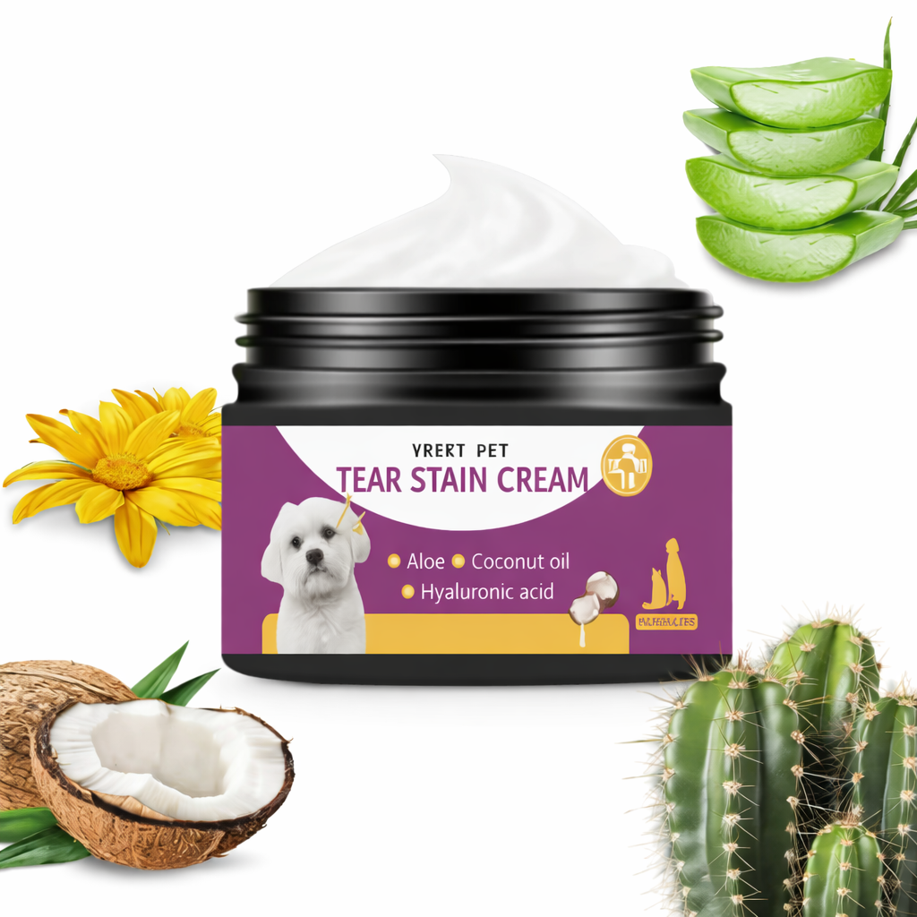 GroomVault™ Tear Stain Removal Cream – Cats & Dogs