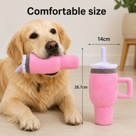 GroomVault™ Plush Cup Dog Toy