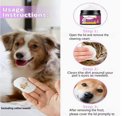 GroomVault™ Tear Stain Removal Cream – Cats & Dogs