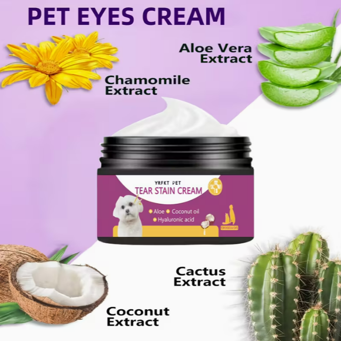 GroomVault™ Tear Stain Removal Cream – Cats & Dogs