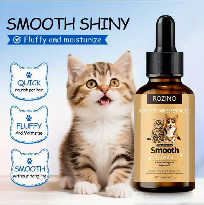 GroomVault™ Smoothing Pet Hair Care Oil – 30ml