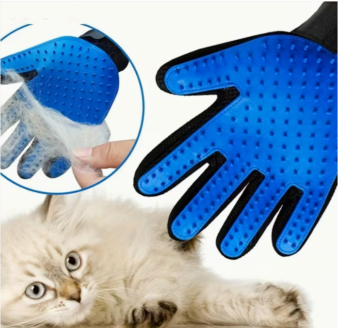 GroomVault™ Deshedding & Massage Pet Gloves (2-Pack)
