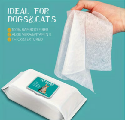 GroomVault™ Pet Wipes – Soft & Gentle (10-Pack)