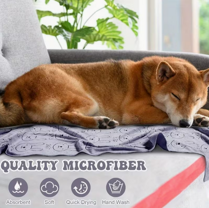 GroomVault™ Quick-Dry Microfibre Pet Towel